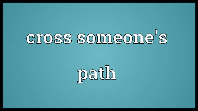 [재미있는 영어숙어] cross someone's path 우연히 만나다