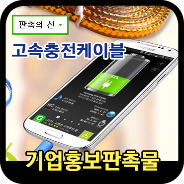  실용성있는 기업홍보용품, 고속충전케이블 