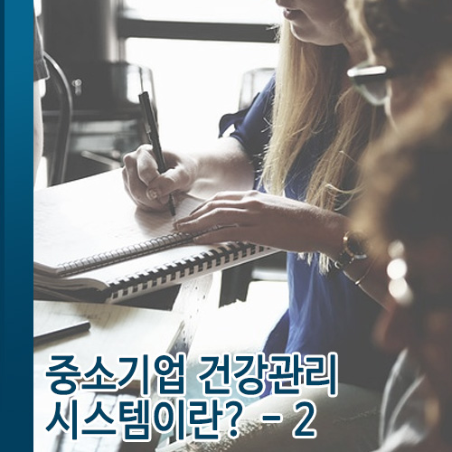  중소기업 건강관리시스템 이란? 2.