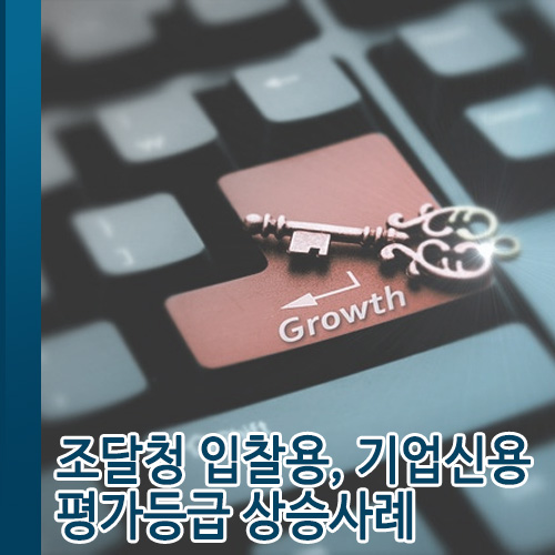  조달청 입찰용,기업신용평가등급 상승사례