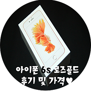 아이폰6s 로즈골드 가격 및 실물후기