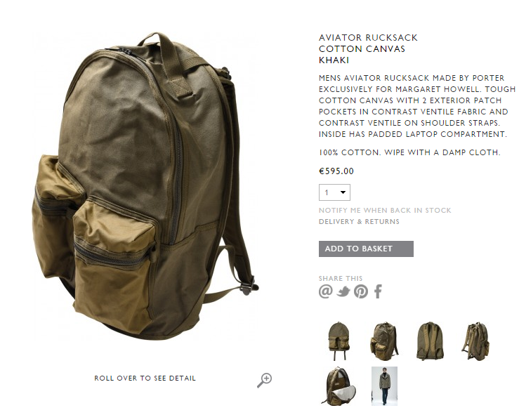 Margaret howell backpack hotsell