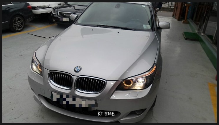 BMW 528I 브레이크오일과 배터리교환 K1모터스 