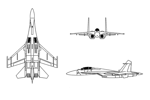 러시아군의 다목적 쌍발 전투기 Su-27