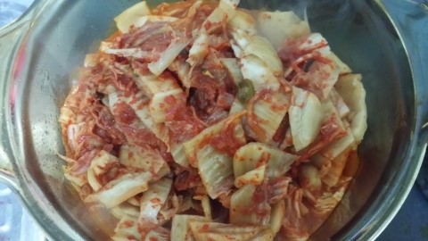  돼지고기 김치찌개예요~