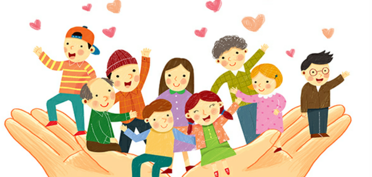 함께 일하는 아이들 클립 아트