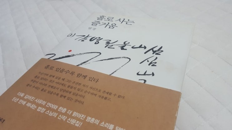 법정스님이 얘기하는 홀로 사는 즐거움의 정체는 바로.... 법정스님이 얘기하는 홀로 사는 즐거움의 정체는 바로....