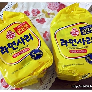 오뚜기 라면사리 : 얇은 면, 굵은 면