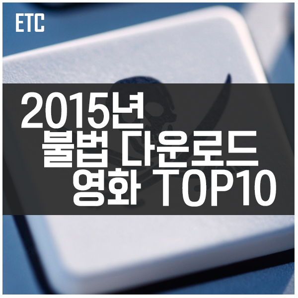 2015년 한 해 가장 많이 불법 다운로드 한 영화 TOP10