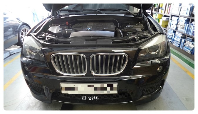 BMW X1 엔진오일교환 K1모터스