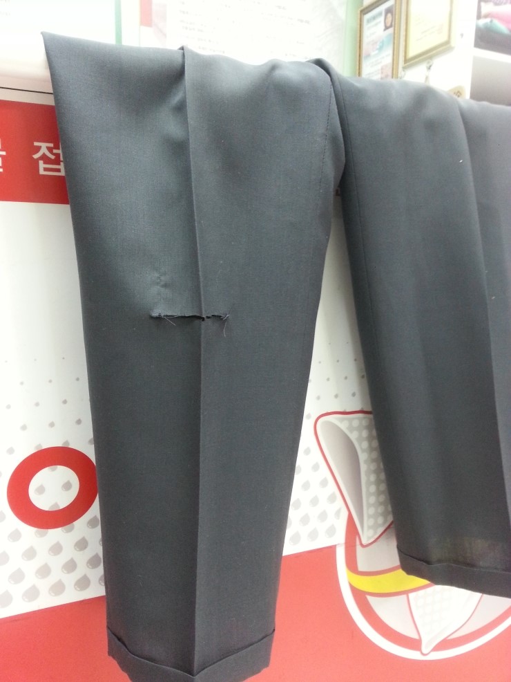 바지 짜깁기 바지 짜깁기
