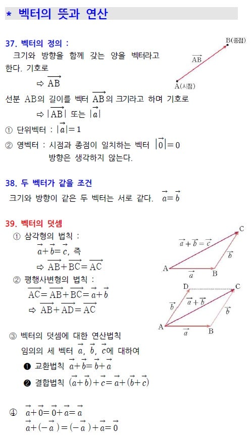 수학전문과외방 - 기하와 벡터(3) 벡터의 뜻과 연산! : 네이버 블로그 수학전문과외방 - 기하와 벡터(3) 벡터의 뜻과 연산! : 네이버 블로그