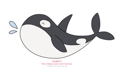 아이들을 위한 범고래 그리기