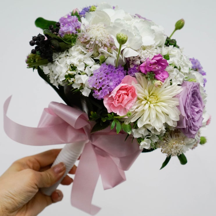  홀더를 이용한 부케 만들기