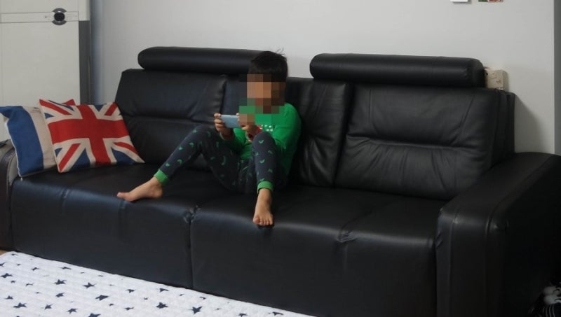 가죽시트지로 쇼파셀프리폼 완성했어요