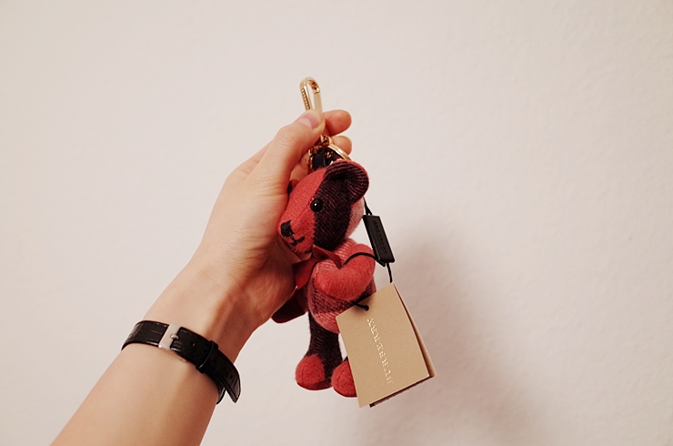  버버리 테디베어 토마스 키링 Burberry teddy bear bag charm