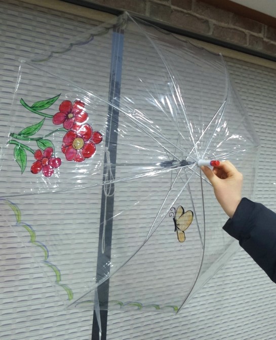 세상에 단 하나뿐인 우산 -꽃,나비 우산 