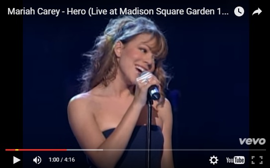 머라이어캐리 Mariah Carey / 히어로 Hero / 듣기 가사 해석