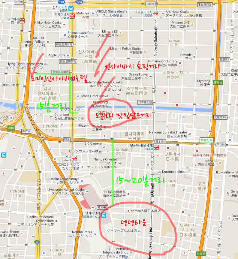 오사카 지도