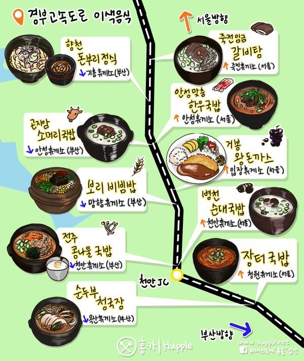  [꿀팁!] 명절귀성길 고속도로 휴게소 맛집 정보 공유해 봅니다...^^