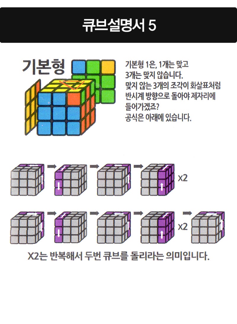 큐브공식] 미러큐브맞추는방법 / 333큐브공식 : 네이버 블로그