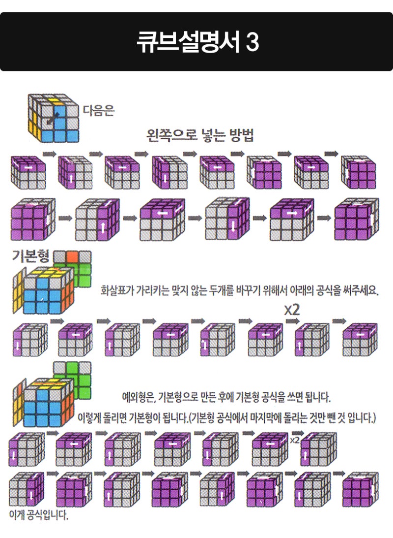 큐브공식] 33큐브 맞추는방법 : 네이버 블로그