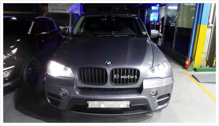  BMW X5 제논헤드라이트전구 교환 K1모터스