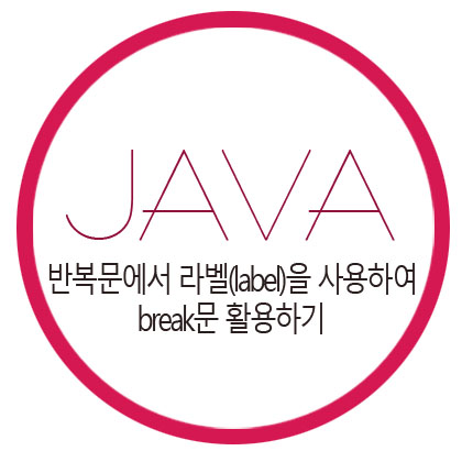  [자바] 반복문에서 라벨(label)을 사용하여 break 문 활용하기