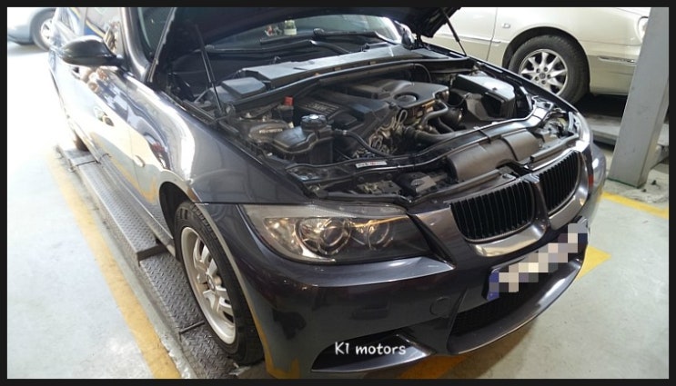  BMW320i 주행중 엔진과열로 견인입고 수리 K1모터스