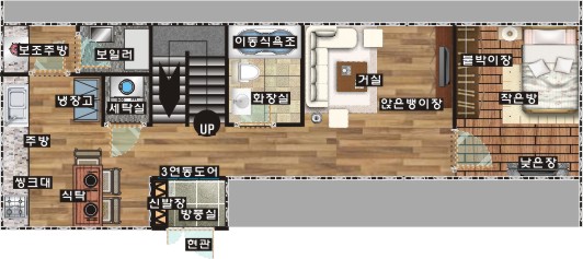 캔틸레버 발코니 박스하우스 2층형 평면 동선 및 3D 제안 캔틸레버 발코니 박스하우스 2층형 평면 동선 및 3D 제안