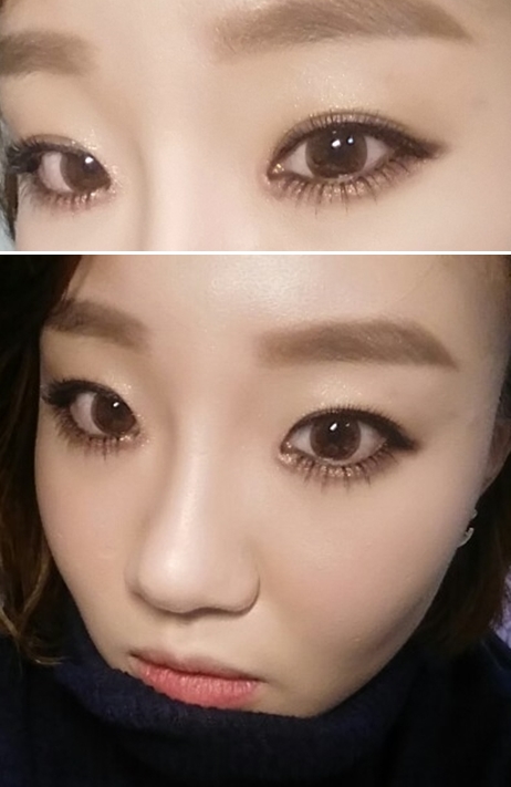  태연메이크업 골드스모키메이크업 - 포니이펙트/바비브라운젤아이라이너 :)