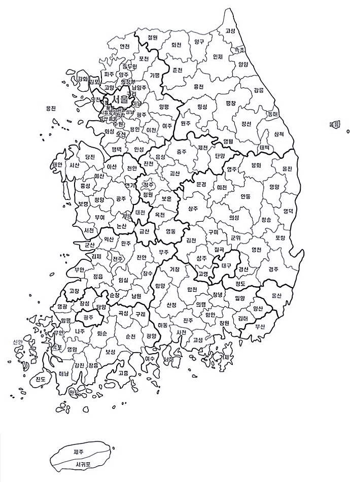 우리나라 지도 상세보기 다운받아 가세요 ~ : 네이버 블로그