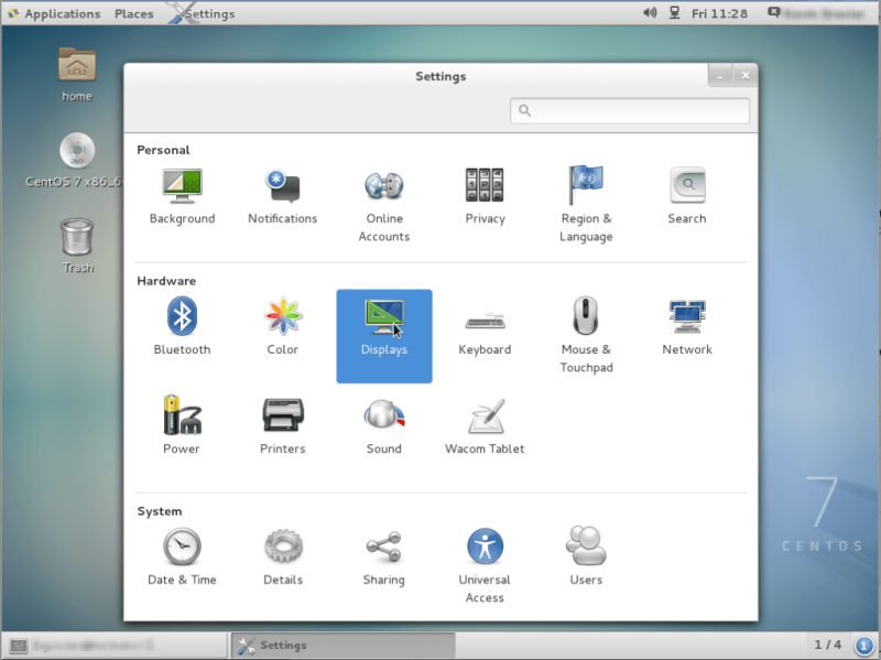 CentOS 7 / Gnome 에서 로그인 화면 해상도 변경하는 방법 : 네이버 블로그