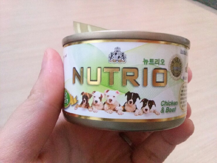 뉴트리오 치킨&비프 강아지 캔 뉴트리오 치킨&비프 강아지 캔
