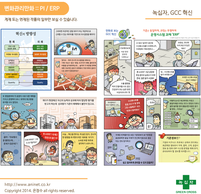  녹십자, 한 방향으로의 변화 (ERP 홍보만화)