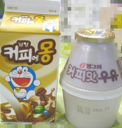 남양커피에몽과 빙그레커피맛우유