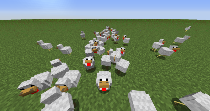 마인크래프트 닭 머리