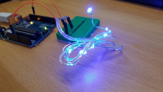 와이어 라이트 LED 스트랜드를 아두이노로 사용 하기