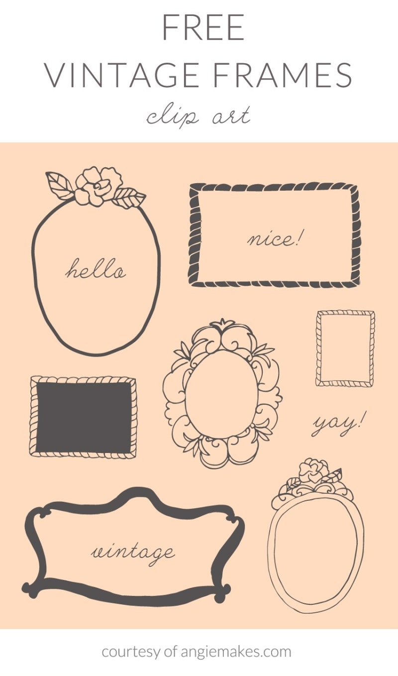 빈티지 텍스트 테두리 디자인