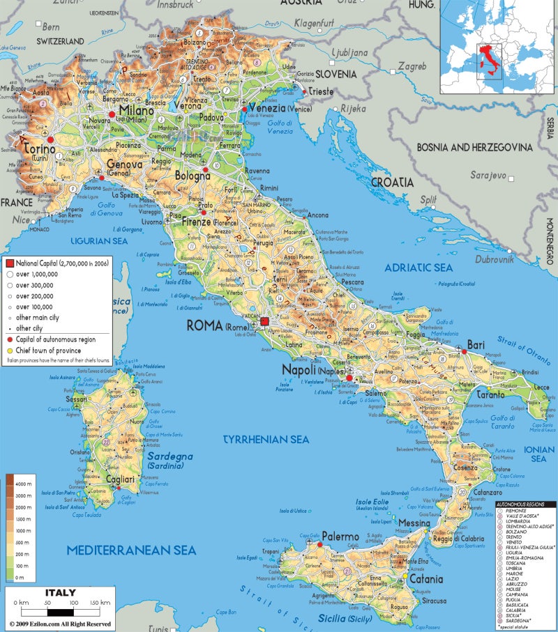 이탈리아지도(Italy Map) 여행코스, 이탈리아 철도노선, 와인, 행정구역, 시실리지도 : 네이버 블로그