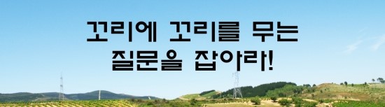  면접의 신 - 꼬리에 꼬리를 무는 질문을 잡아라!