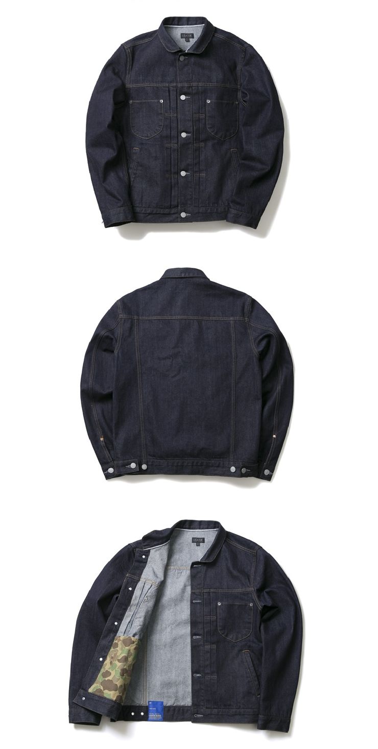  [LEATA] 리타 One wash selvedge 인디고 데님자켓 
