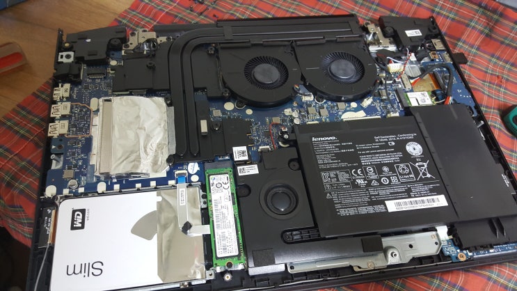  레노버 y700 sky kaiser 15 분해, 메모리 업그레이드해보기!