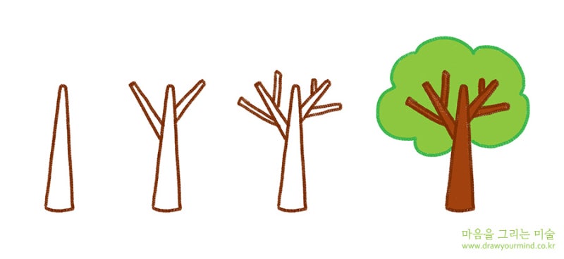 아이들을 위한 님나무 그리기