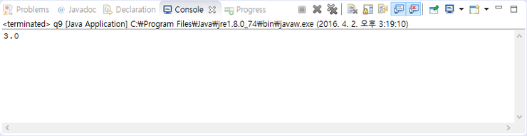  명품 java programming 실습문제 3장 9번