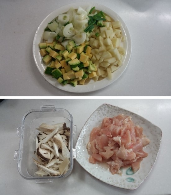  버터치킨카레를 활용한 닭고기카레... 아이가 아주 잘먹어요 ^^