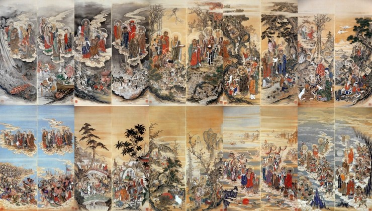 도쿄조죠지 持上寺 절비장의가노가즈노부 狩野一信 의오백나한도의구도육도 救度六道 네이버블로그