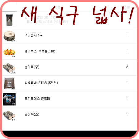  헤헤 오늘 새 식구가 와요