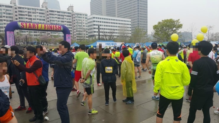  여의도 벚꽃마라톤. 아 힘들다