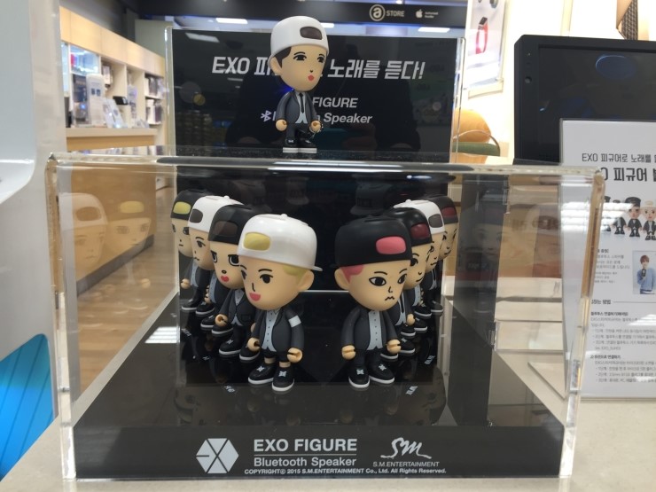  [EXO] 엑소 피규어 블루투스 스피커 한정 판매 광주 상무지구 이마트 상무점 에이스토어 애플샵 EXO FIGURE BLUETOOTH SPEAKER SM Entertainment 